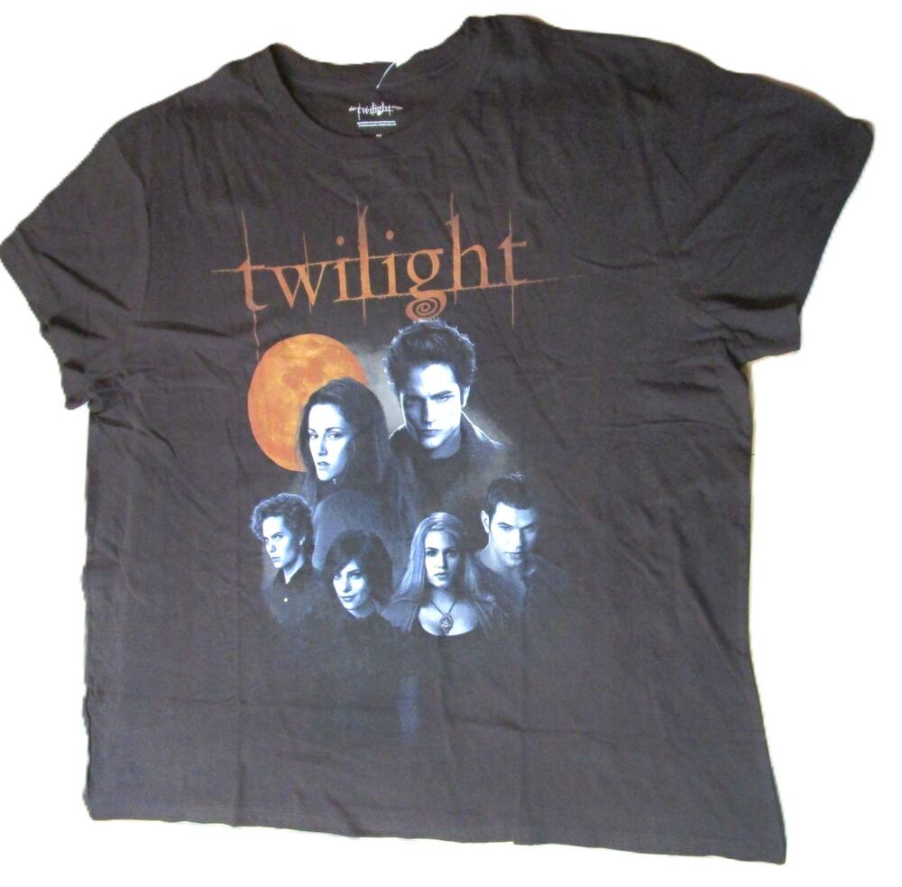 Twilight Saga Graphic Tee Size 3X Black Cotton Movie Shirt Classic Fan Merch